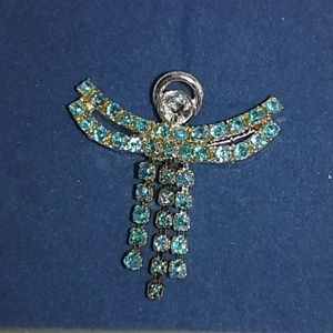 AVON BIRTHSTONE ANGEL TAC PIN ~ DECEMBER ~ NIB